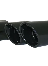 Cargraphic 2x89mm Modena Style Round Black Thermopaint Quad Exhaust Tips Porsche 991 3.4L 14-16                                     - PERP9134ERMTP - Image 4