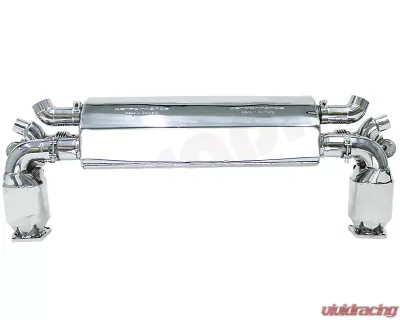 Cargraphic Turbo Back Exhaust System TUV Version Race Sound with Flaps Porsche 991 Turbo | S - PERP91TETRFLAP