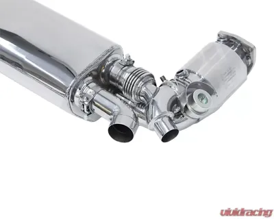 Cargraphic Turbo Back Exhaust System TUV Version Race Sound with Flaps Porsche 991 Turbo | S - PERP91TETRFLAP