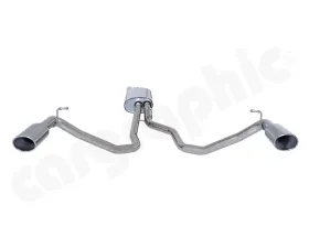 Cargraphic Silencer with 2x89x115mm Tailpipes Land Rover LR3 05-09