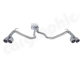 Cargraphic Silencer with 2x89mm Double End Tailpipe Set Land Rover LR3 05-09