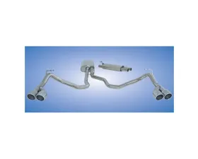 Cargraphic Silencer Super Sound with Double End Tailpipe Set 2x89mm Land Rover LR3 05-09