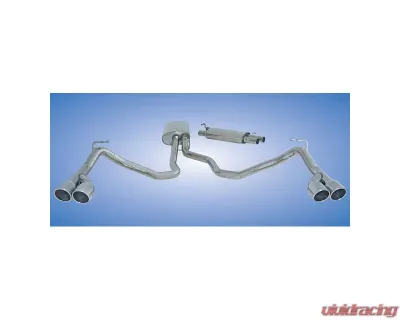 Cargraphic Silencer Super Sound with Double End Tailpipe Set 2x89mm Land Rover LR3 05-09 - PXLR3V8504