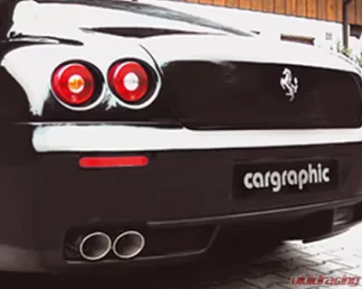 Cargraphic Super Sport Sound Muffler with Integrated Flaps Ferrari 612 Scaglietti 04-12 - CARFE612FLAP