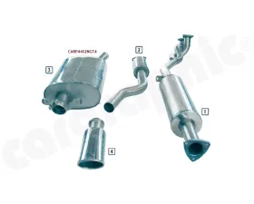 Cargraphic Tailpipe Polished Porsche 944 89-91