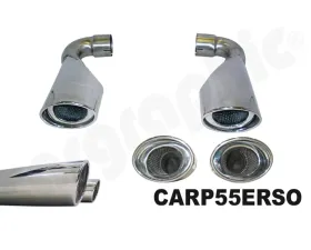 Cargraphic Tailpipe Set Polished Porsche Cayenne 11-17