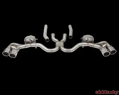 Cargraphic Performance Active Sound System with Rear Silencer Replacement Pipe and 4 x 100mm Tailpipes Porsche Cayenne 958.2 Diesel 3.0L V6 11-17 - CARP58DETERSMFL