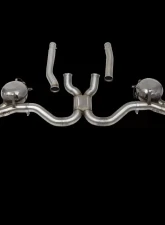 Cargraphic Performance Active Sound System with Rear Silencer Replacement Pipe and 4 x 100mm Tailpipes Porsche Cayenne 958.2 Diesel 3.0L V6 11-17                                     - CARP58DETERSMFL - Image 3