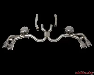 Cargraphic Performance Active Sound System with Rear Silencer Replacement Pipe and 4 x 100mm Tailpipes Porsche Cayenne 958.2 Diesel 3.0L V6 11-17 - CARP58DETERSMFL