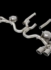 Cargraphic Performance Active Sound System with Rear Silencer Replacement Pipe and 4 x 100mm Tailpipes Porsche Cayenne 958.2 Diesel 3.0L V6 11-17                                     - CARP58DETERSMFL - Image 4