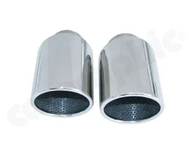 Cargraphic Tail Pipe Set Double End Polished Porsche Cayenne 10-14