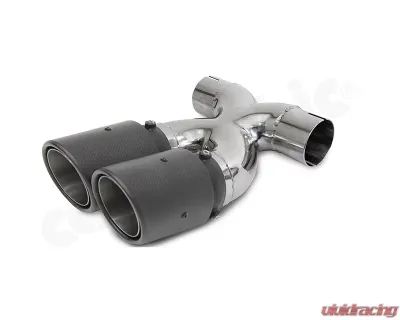 Cargraphic Sport Double-end Tailpipe 89mm | 35" inch X-pipe Porsche 981 Boxster |  S | GTS | Spyder /Cayman |  S | GTS | GT4 2013-2017 - PERP81ER35RXKEV