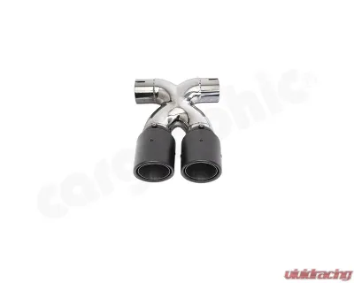 Cargraphic Sport Double-end Tailpipe 89mm | 35" inch X-pipe Porsche 981 Boxster |  S | GTS | Spyder /Cayman |  S | GTS | GT4 2013-2017 - PERP81ER35RXKEV