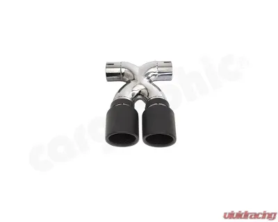 Cargraphic Sport Double-end Tailpipe 89mm | 35" inch X-pipe Porsche 981 Boxster |  S | GTS | Spyder /Cayman |  S | GTS | GT4 2013-2019 - PERP81ER35RXTP