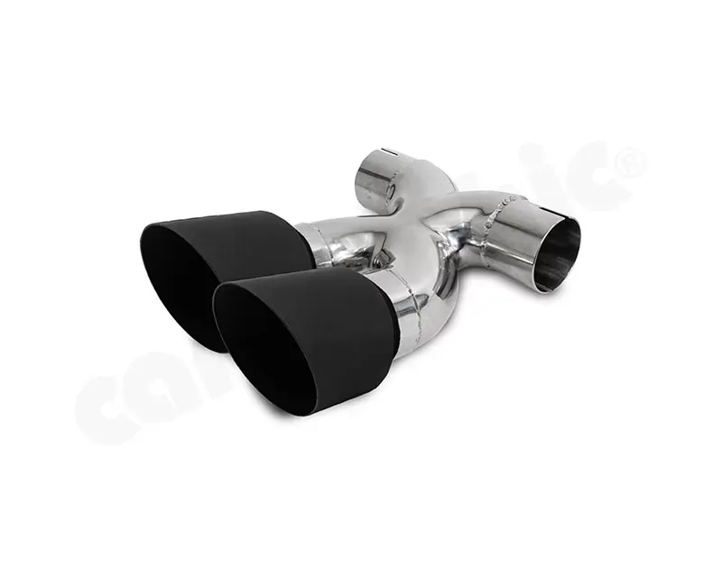 Cargraphic Sport Double-end Tailpipe 89mm | 35" inch X-pipe - Special Lightweight Version Porsche 987.2 Boxster | S | Spyder | Cayman | S | R 2013-2020 - PERP81ER35XTP