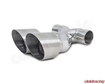 Cargraphic Sport Double-end Tailpipe 100mm | 4" inch X-pipe - Special Lightweight Version Porsche 981 Boxster |  S | GTS | Spyder /Cayman |  S | GTS | GT4 2013-2027 - PERP81ER40X