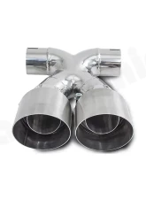 Cargraphic Sport Double-end Tailpipe 100mm | 4" inch X-pipe - Special Lightweight Version Porsche 981 Boxster |  S | GTS | Spyder /Cayman |  S | GTS | GT4 2013-2027                                     - PERP81ER40X - Image 2