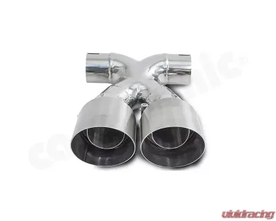 Cargraphic Sport Double-end Tailpipe 100mm | 4" inch X-pipe - Special Lightweight Version Porsche 981 Boxster |  S | GTS | Spyder /Cayman |  S | GTS | GT4 2013-2027 - PERP81ER40X