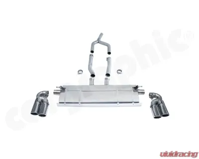 Cargraphic Double End Tailpipe Set Polished Audi Q7 07-19 - PERQ7ER35