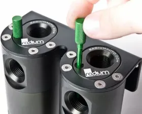 Radium Engineering Dual Catch Can Mounting Bracket
