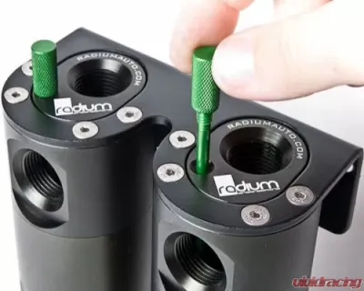 Radium Engineering Dual Catch Can Mounting Bracket - 13-0005