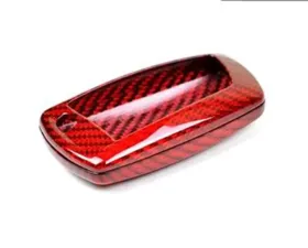 AutoTecknic Red Dry Carbon Key Fob Case BMW Fx 7 | 6 | 5 | 3 | 2 | 1 -Series | M Models | X4 | X3