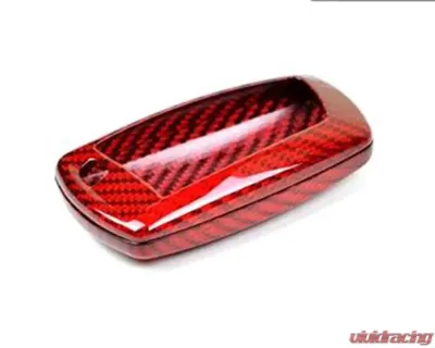AutoTecknic Red Dry Carbon Key Fob Case BMW Fx 7 | 6 | 5 | 3 | 2 | 1 -Series | M Models | X4 | X3 - ATK-BM-0001-RC