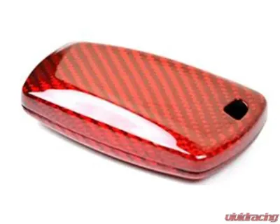 AutoTecknic Red Dry Carbon Key Fob Case BMW Fx 7 | 6 | 5 | 3 | 2 | 1 -Series | M Models | X4 | X3 - ATK-BM-0001-RC