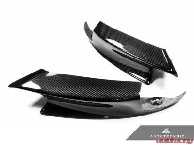 AutoTecknic Performante Vacuumed Carbon Fiber Aero Splitters BMW M5 F10 2012-2017 - ATK-BM-0015