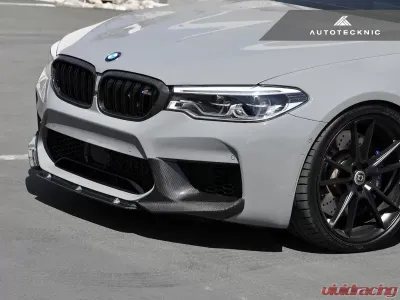 Autotecknic Dry Carbon Center Front Lip Spoiler BMW F90 M5 2018-2022 - ATK-BM-0020