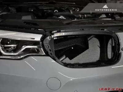 AutoTecknic Dry Carbon Fiber Intake Air Duct BMW F90 M5 2018-2022 - ATK-BM-0022