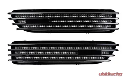 Autotecknic Glazing Black Replacement Fender Gills BMW E46 Coupe|M3 2001-2006 - ATK-BM-0030-GB