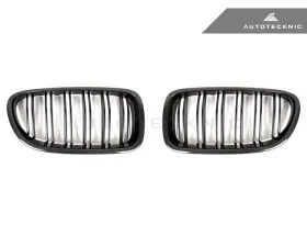 AutoTecknic Prestige Carbon Dual Slats Front Grille BMW F10 5 Series | M5 17-20