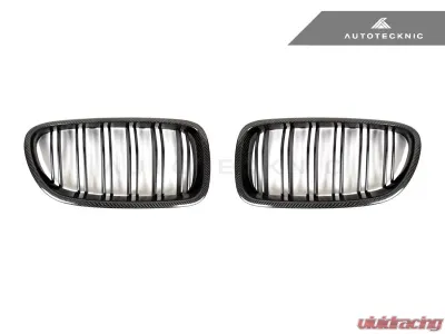 AutoTecknic Prestige Carbon Dual Slats Front Grille BMW F10 5 Series | M5 17-20 - ATK-BM-0067-DS-CF