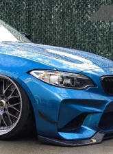 AutoTecknic Competition Carbon Fiber Front Bumper Canards BMW F87 M2 2015-2021                                     - ATK-BM-0086 - Image 2