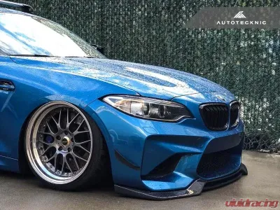 AutoTecknic Competition Carbon Fiber Front Bumper Canards BMW F87 M2 2015-2021 - ATK-BM-0086