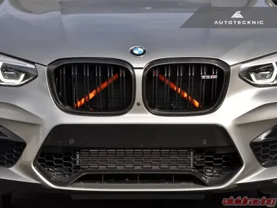 AutoTecknic Replacement Dry Carbon Grille Surrounds BMW F97 X3M | F98 X4M 2020+ - ATK-BM-0118-CF-M