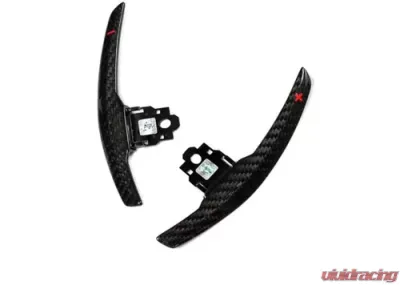 AutoTecknic Competition Dry Carbon Shift Paddles With Red Shift Indicators BMW M2|M3|M4|M5|M6|X5M|X6M 2015-2019 - ATK-BM-0164-DCG-R