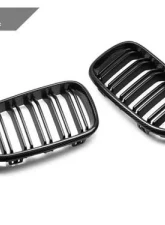 AutoTecknic Dual-Slats Carbon Fiber Front Grilles BMW F87 M2 | F22 2-Series 2014-2019                                     - ATK-BM-0172-DS-CF - Image 2
