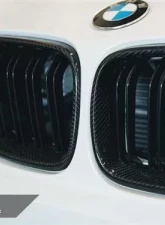 AutoTecknic Dual-Slats Carbon Fiber Front Grilles BMW F87 M2 | F22 2-Series 2014-2019                                     - ATK-BM-0172-DS-CF - Image 5
