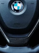 AutoTecknic Carbon Fiber Steering Wheel Trim BMW X3|X4|X5|X6 2011-2018                                     - ATK-BM-0194 - Image 2