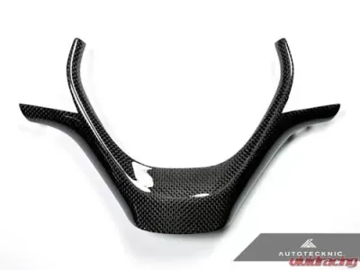 AutoTecknic Carbon Fiber Steering Wheel Trim BMW F20 1-Series | F22 2-Series | F30|34 3-Series | F32|F36 4-Series 12-19 - ATK-BM-0198