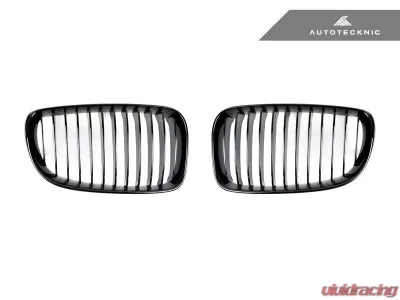AutoTecknic Replacement Glazing Black Front Grilles BMW E82 1-Series | 1M - ATK-BM-0200-GB
