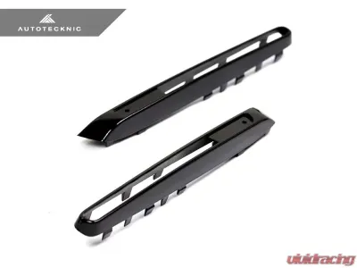 AutoTecknic Replacement Glazing Black Fender Gills BMW E70 X5 M 18-21 - ATK-BM-0207-GB