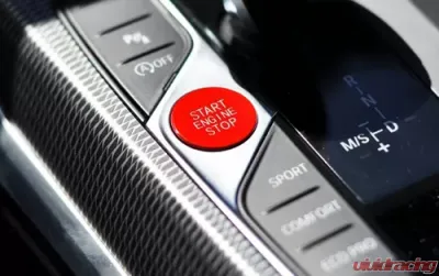 AutoTecknic Bright Red Start Stop Button BMW G14 | G15 8-Series | G20 3-Series 2018-2020 - ATK-BM-0225-RD