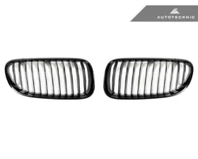Autotecknic Replacement Front Grilles Glazing Black BMW E60 5-Series|M5 04-10