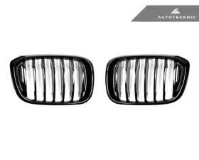 AutoTecknic Replacement Glazing Black Front Grilles BMW X3 | X4 17-20