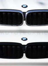 AutoTecknic Replacement Gloss Black Front Grille Surrounds BMW F90 M5 2018-2022                                     - ATK-BM-0272-GB - Image 3