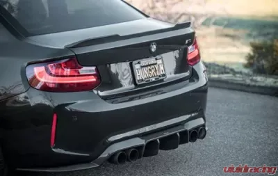 AutoTecknic Dry Carbon Fiber Competition Trunk Spoiler BMW F87 M2 2015-2021 - ATK-BM-0277