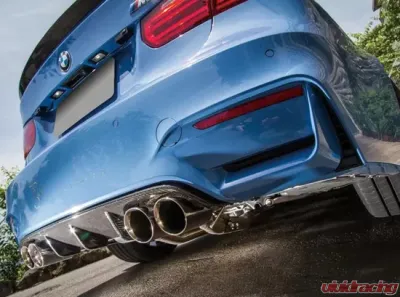 AutoTecknic Dry Carbon Extended Fin Competition Rear Diffuser BMW F80 M3|F82|82 M4 17-20 - ATK-BM-0352-V2